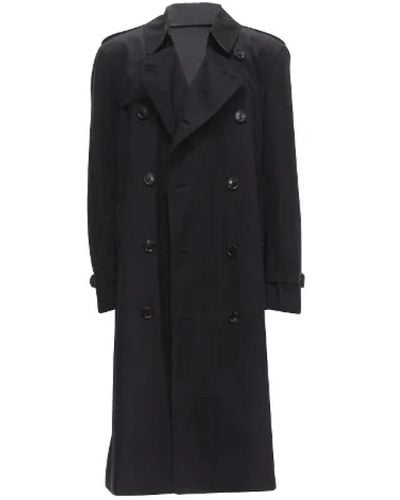 Burberry Single-Breasted Coats - Black