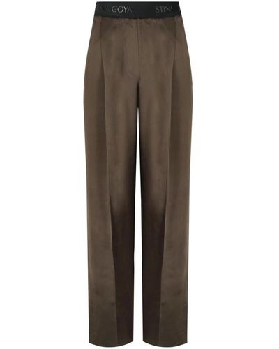 Stine Goya Trousers > wide trousers - Marron