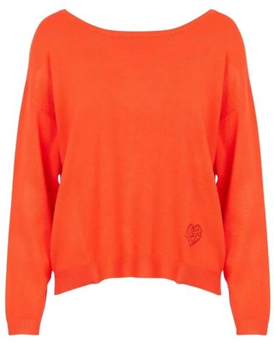 Liu Jo Knitwear > round-neck knitwear - Orange