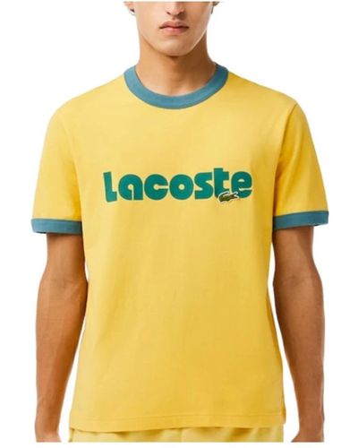 Lacoste Th7531 tee-shirt kollektion,casual tee shirt th7531 - Gelb