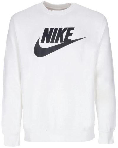 Nike Sportswear club graphic crewneck sweatshirt - Weiß