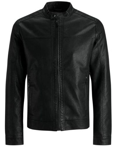 Jack & Jones Leather giacche - Nero