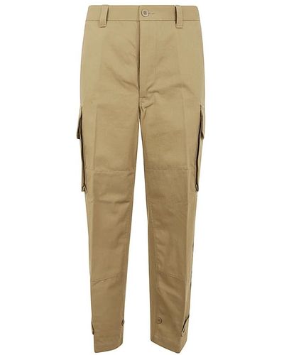 Comme des Garçons Tapered trousers,khaki cargo baumwollhose - Natur