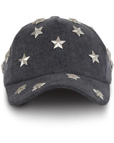 Balmain Mütze mit sternen - Grau