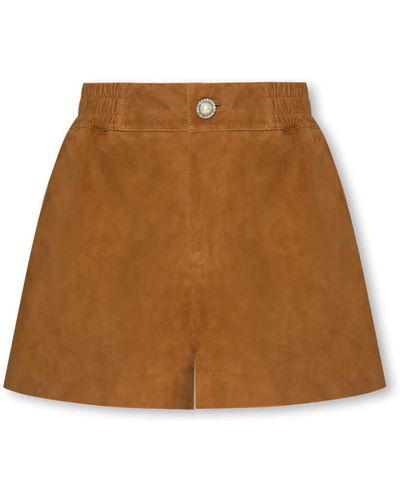 Custommade• Shorts de ante nida - Marrón