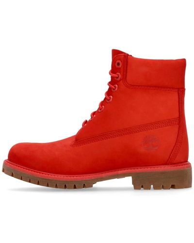 Timberland Premium rot nubuk hoher stiefel