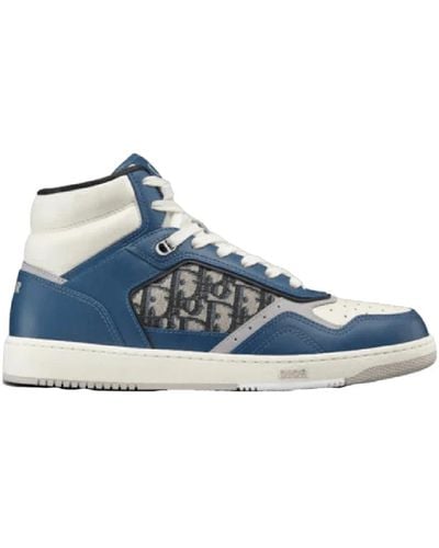 Dior High-top oblique sneakers - Blau