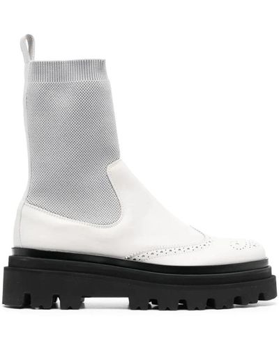 Eleventy Ankle Boots - White