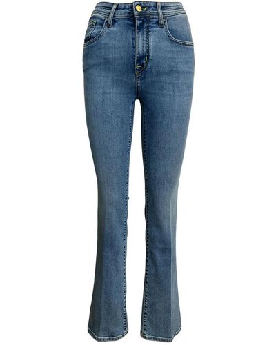 Jacob Cohen High waist flare jeans - lys denim - Blau