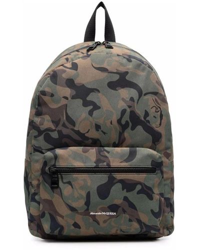 Alexander McQueen Backpacks - Grey