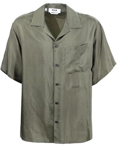 MSGM Short sleeve shirts - Grün
