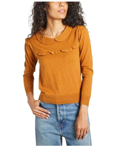 See By Chloé Feminine ruffled sweater - Orange