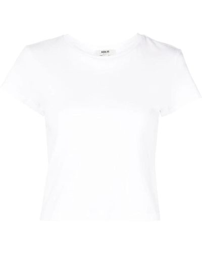 Agolde Tops > t-shirts - Blanc