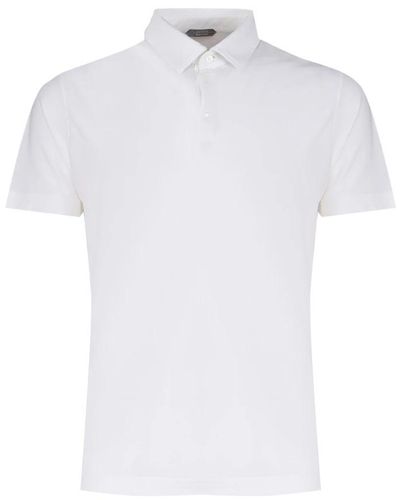 Zanone Polo Shirts - White