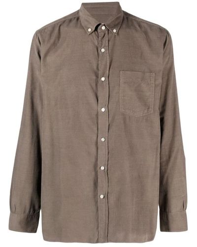 Officine Generale Casual Shirts - Brown