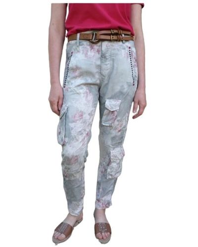 Mason's Pantalón cargo de lyocell inspirado en lo militar - Azul