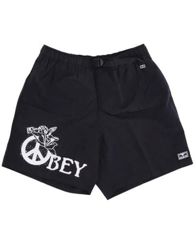 Obey Shorts Easy Peace Engel - Schwarz
