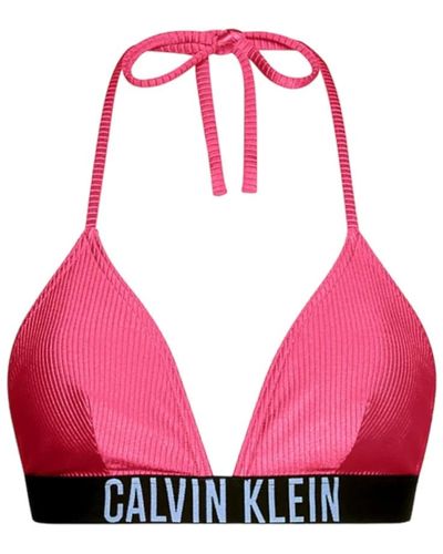 Calvin Klein Pezzo sopra bikini - Rosso