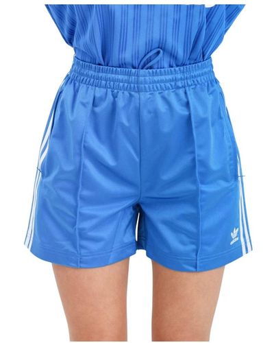 adidas Originals Firebird blu e bianco shorts