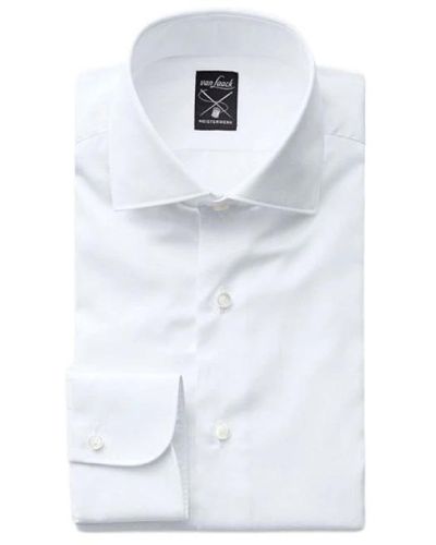 Van Laack Camicia business di lusso - bianco - Blu