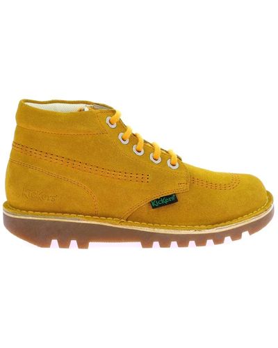 Kickers Shoes > boots > lace-up boots - Jaune