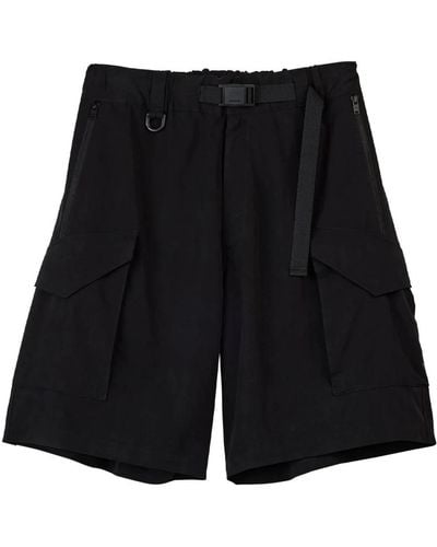Y-3 Gewaschene bermuda shorts - Schwarz