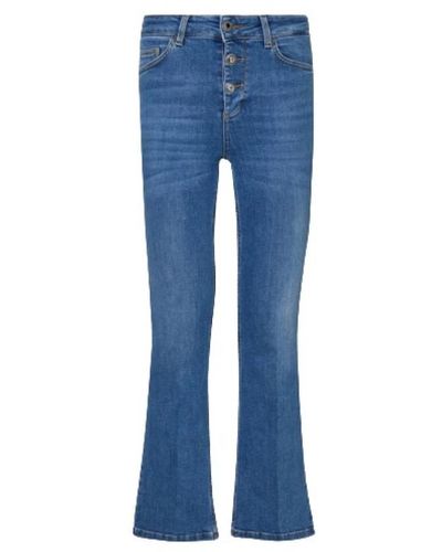 Liu Jo High waist crop flare jeans - Blau