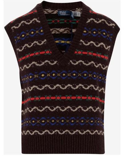 Ralph Lauren Knitwear > v-neck knitwear - Noir