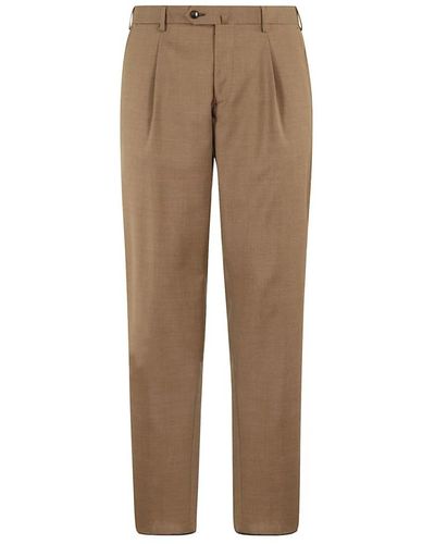 L.B.M. 1911 Trousers > slim-fit trousers - Marron