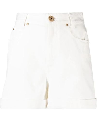Balmain Shorts > denim shorts - Blanc