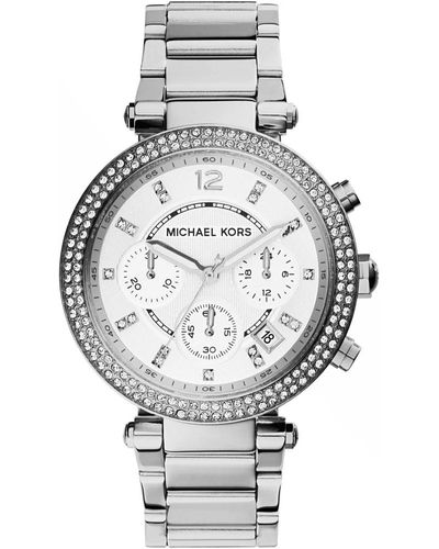 Michael Kors Cronografo orologio bracciale parker - Metallizzato