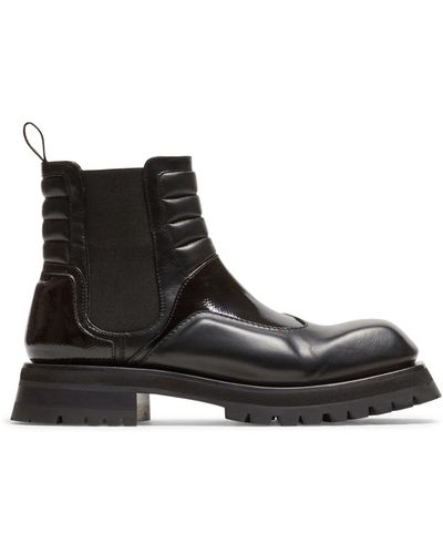 Balmain Smooth leather army phil chelsea boots - Nero