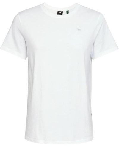 G-Star RAW Shirt basic t-shirt mit rundhalsausschnitt - Weiß