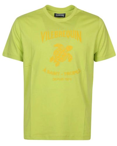 Vilebrequin Säuregrünes gewaschenes t-shirt,t-shirts