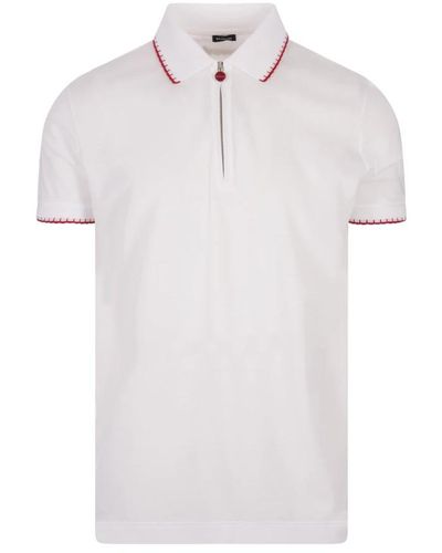 Kiton Polo Shirts - White