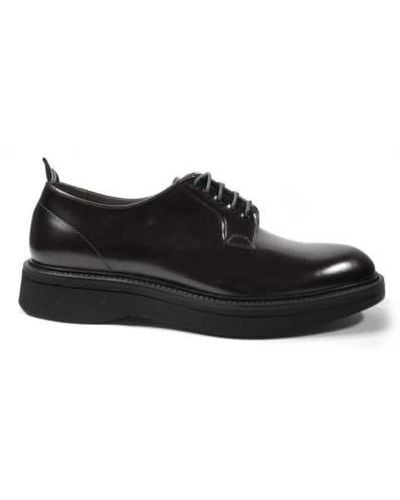 Green George Laced Shoes - Black