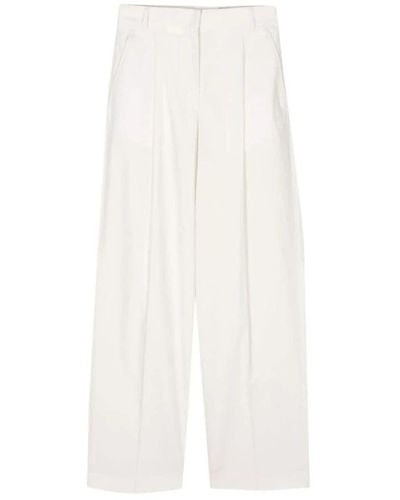 Officine Generale Wide Trousers - White