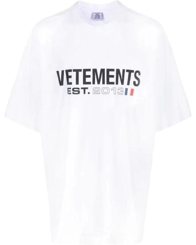 Vetements T-Shirts - White