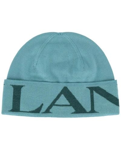 Lanvin Cappello di lana a coste per donne - Verde