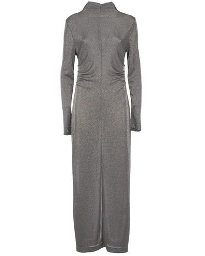 MSGM Maxi Dresses - Grey