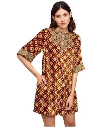 Manoush Short Dresses - Brown