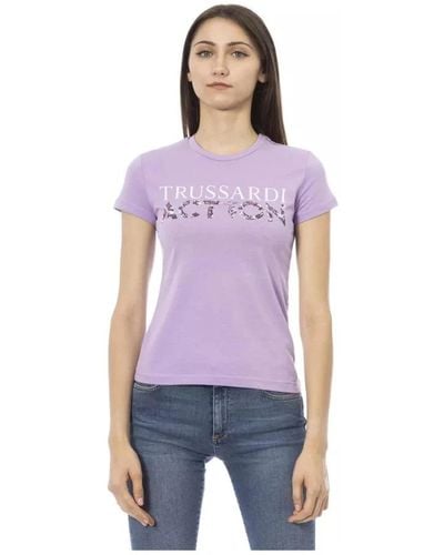 Trussardi T-Shirts - Purple