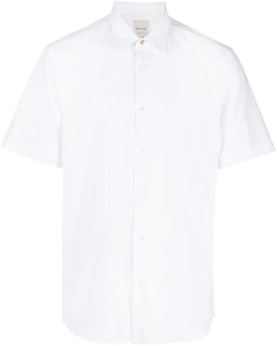 Paul Smith Shirts > short sleeve shirts - Blanc