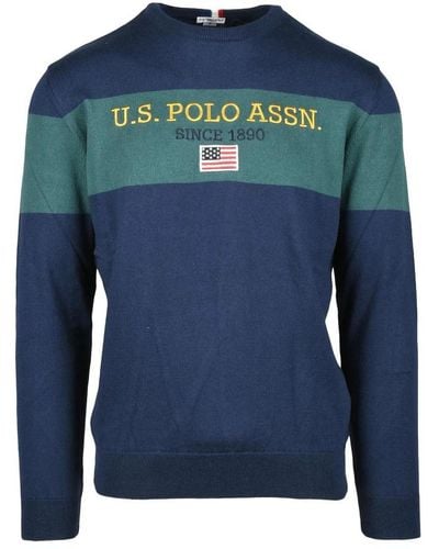 U.S. POLO ASSN. Round-Neck Knitwear - Blue