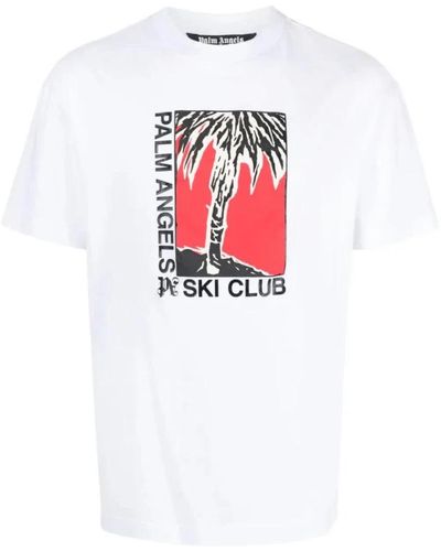 Palm Angels T-Shirts - Red