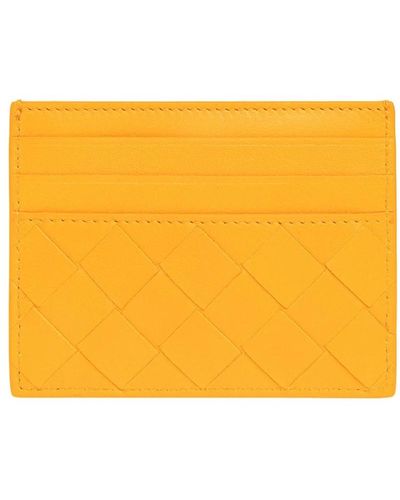 Bottega Veneta Leather card case - Giallo
