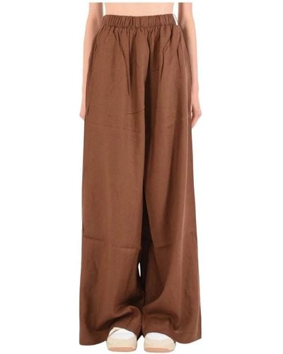 hinnominate Wide Trousers - Brown