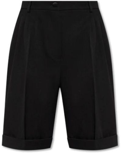 Dolce & Gabbana Pantaloncini di lana - Nero