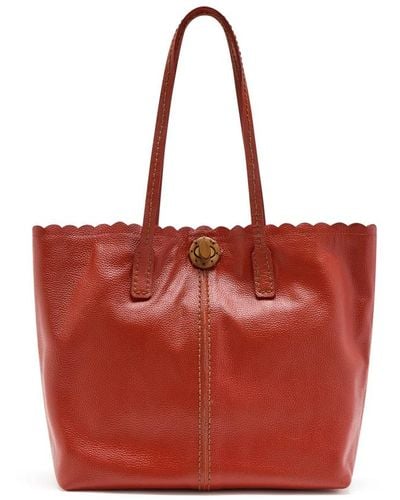 Maliparmi Shopping textured leather - Rosso