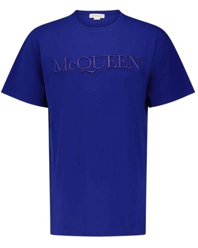 Alexander McQueen T-Shirts - Blue
